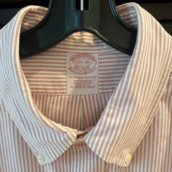 Brooks Brothers Buttondown, The Original Polo Shirt. 17.5x35, New Condition - Picture 2 of 6
